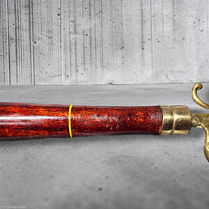 Middle Eastern Scimitar Reproduction Full Tang Curved Metal Blade Wood Handle